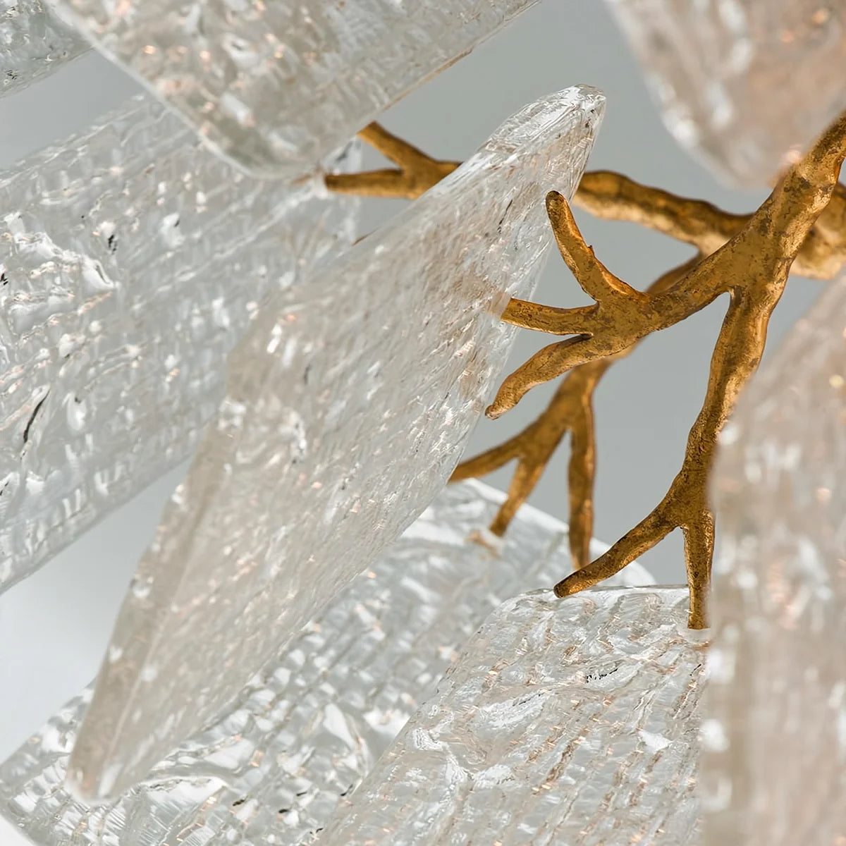 Royal Gold Glass Chandelier