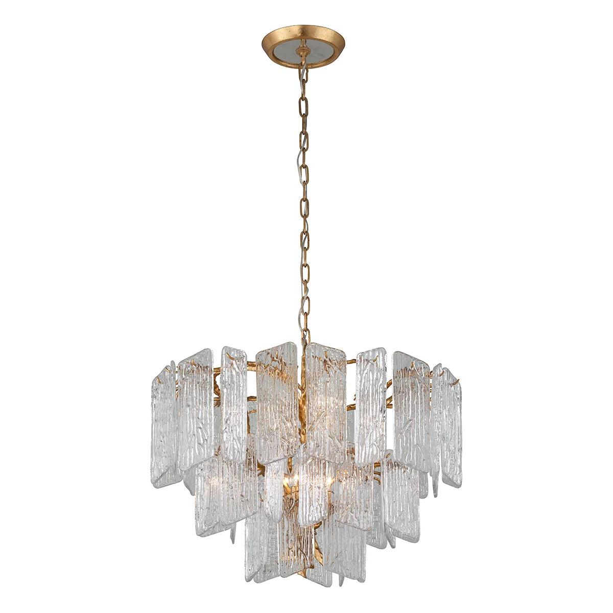Royal Gold Glass Chandelier