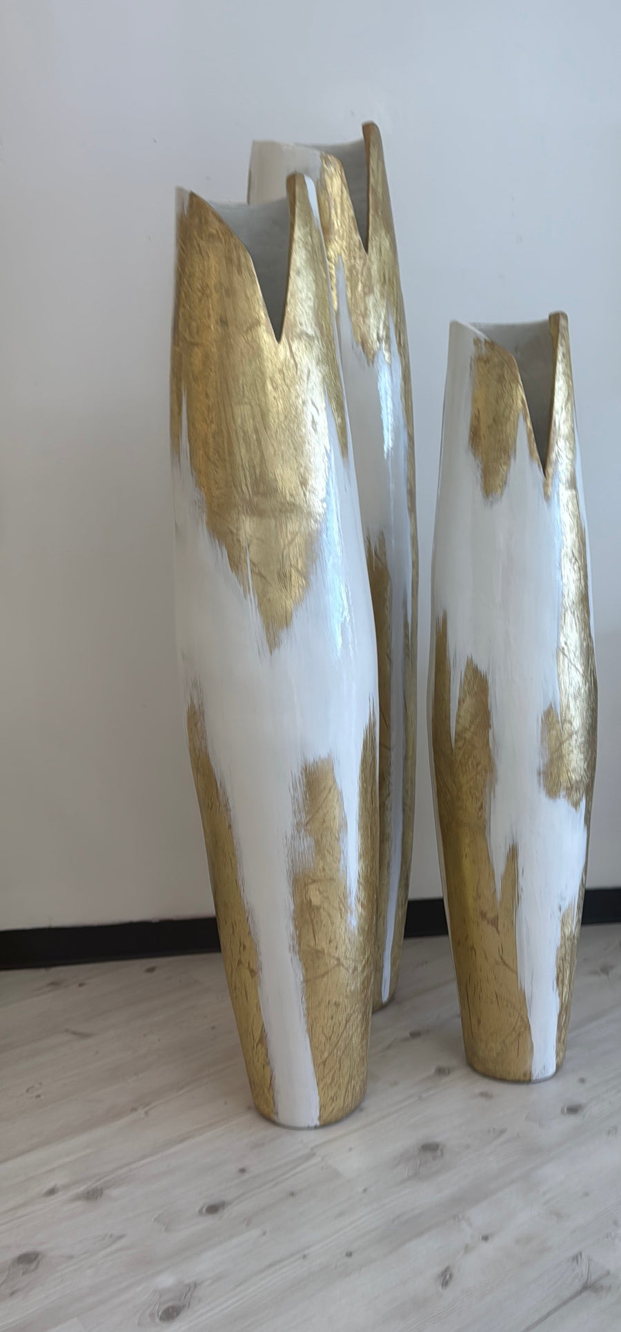 BECKY TATANI: 3 Vases 1 Bowl & 1 Mirror