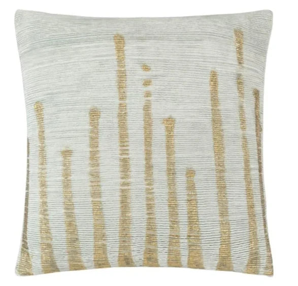 Addy Aqua Gold Foil Pillow