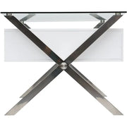 Barkley Desk Large White & Silver