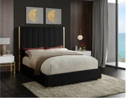 Bianca velvet king bed