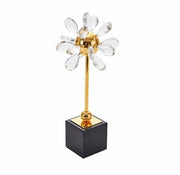 Gold & Crystal Flower
