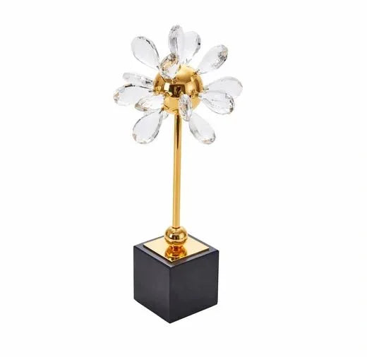 Gold & Crystal Flower