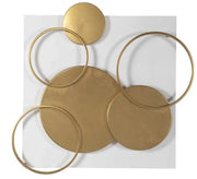 Gold & White Metal Wall Panel