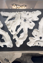 Contour Cast Root Triangle Wall Art, Faux Bleached