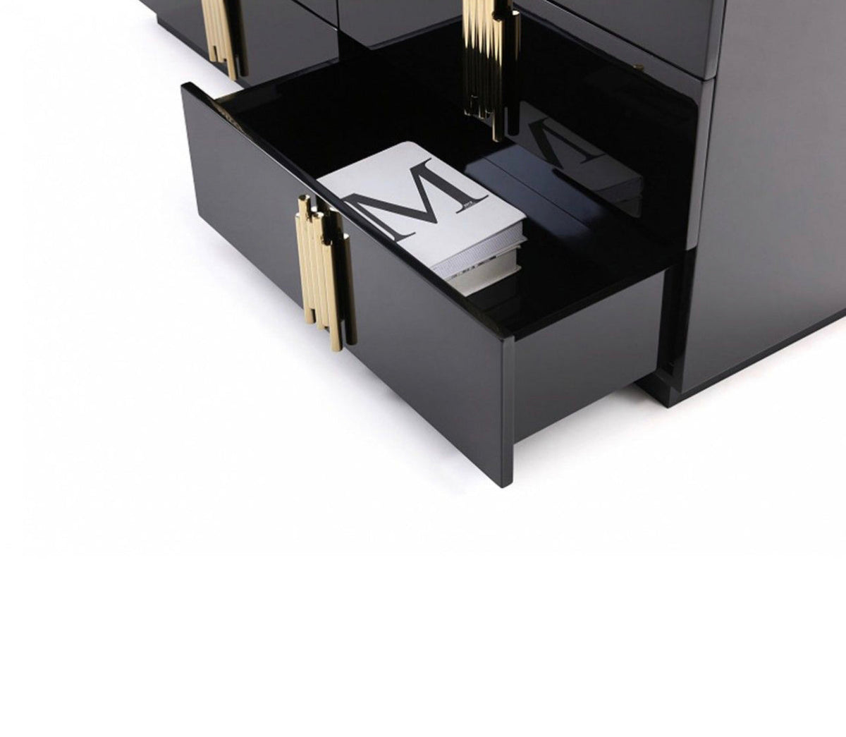 Black & Gold Dresser