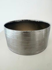 Etched Metallic Silver Pots