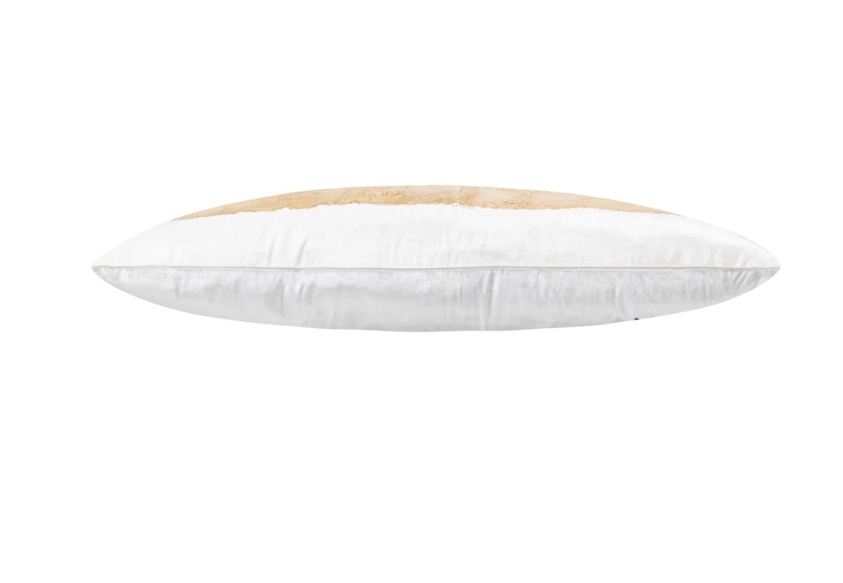 Valarie Ivory Gold Foil Lumbar Pillow