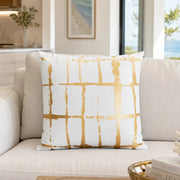 Ollie White & Gold Pillow