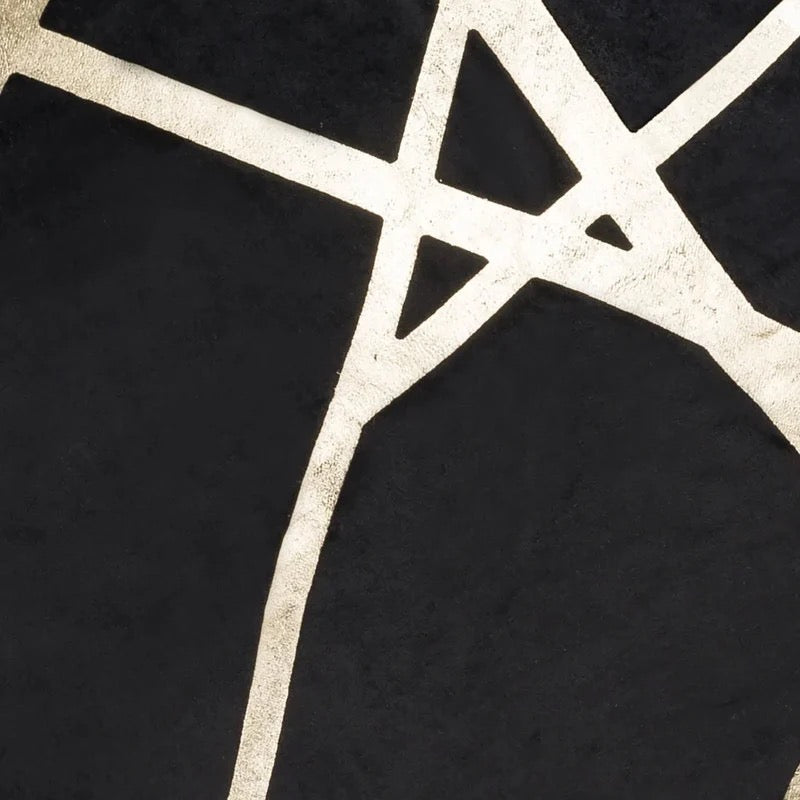 Rita Black and Gold Euro Sham