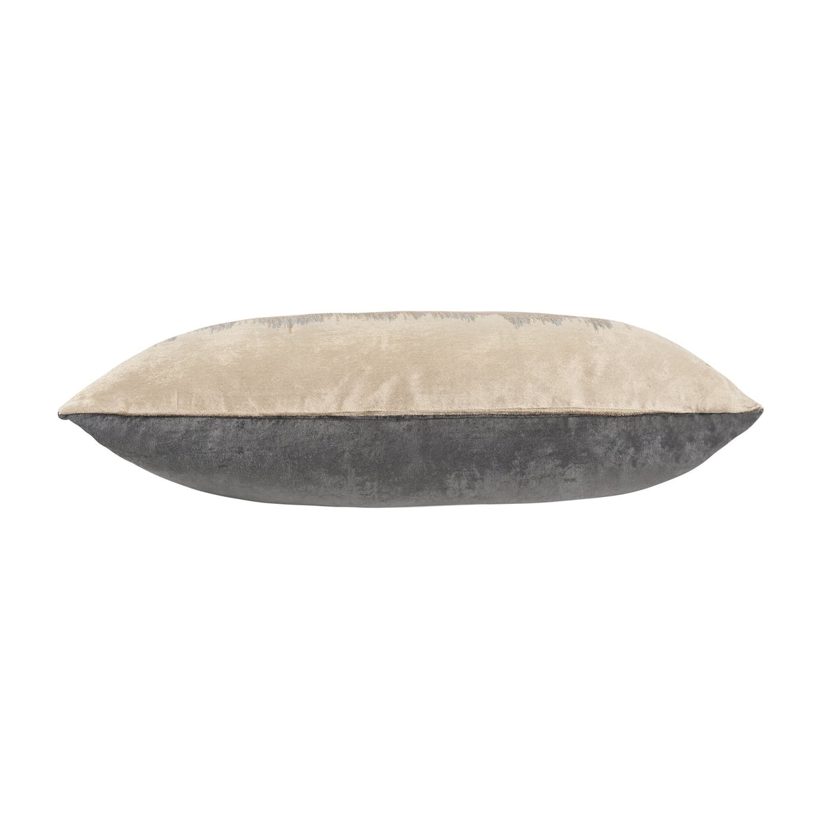 Miriam Beige Charcoal Velvet Pillow