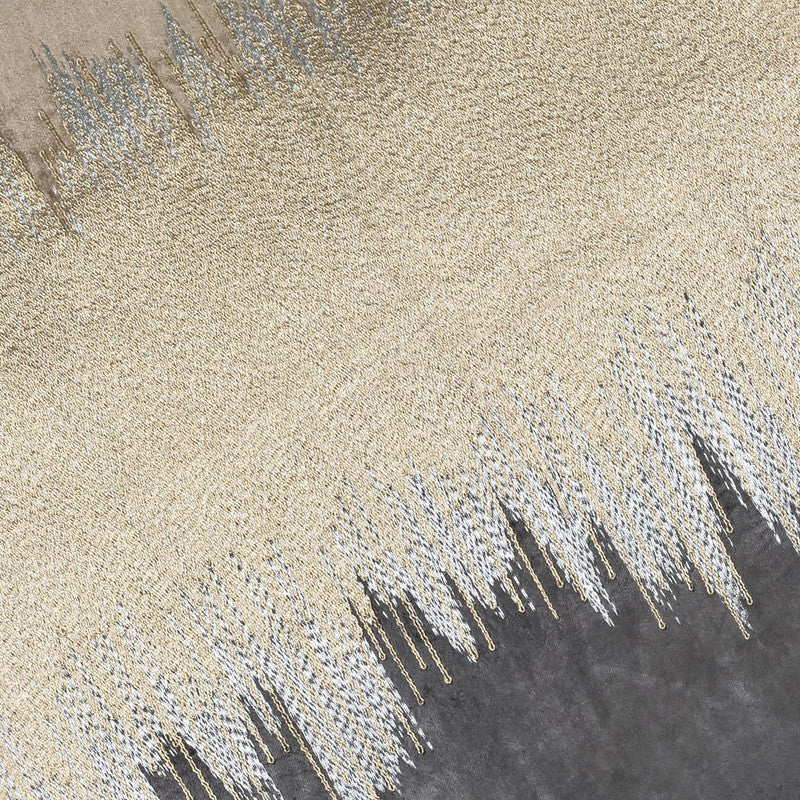 Miriam Beige Charcoal Velvet Pillow