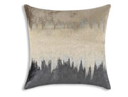 Miriam Beige Charcoal Velvet Pillow