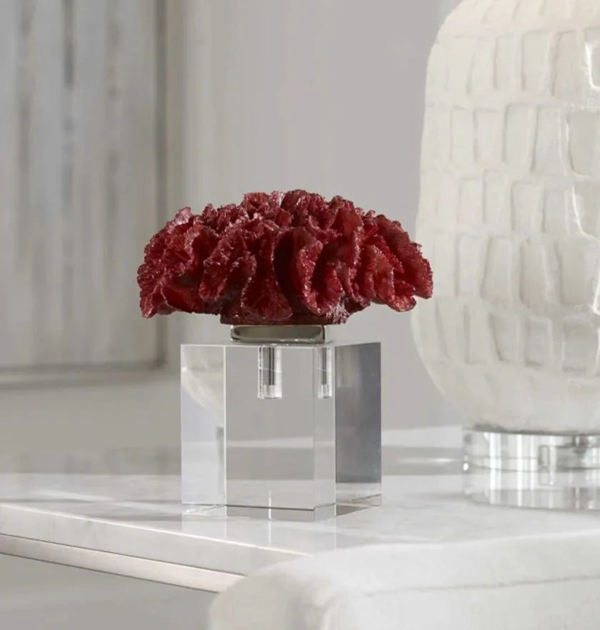 Red Coral Sculpture
