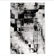 Black Silver & Grey Rug 9 x 12