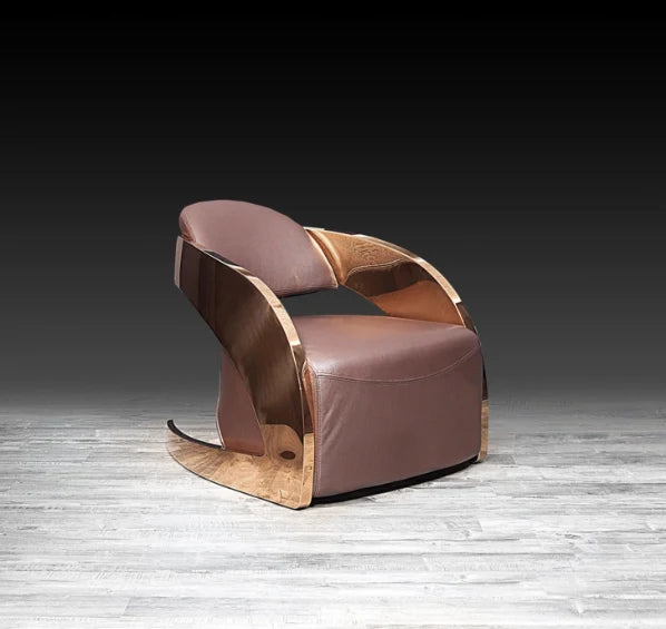 Betta Rose Gold Accent Chair