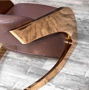 Betta Rose Gold Accent Chair