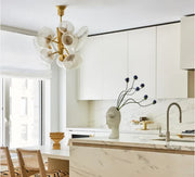 Poster Chandelier Aged Brass