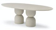 Rocca Travertine Marble Top Dining Table