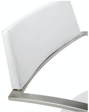 Shell White Adjustable Barstool Set of 2