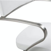 Shell White Adjustable Barstool Set of 2