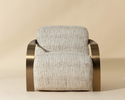 Anestasia  Lounge Chair Antique Brass