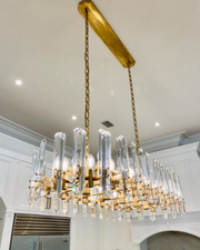 Bonnet Large Linear Chandelier