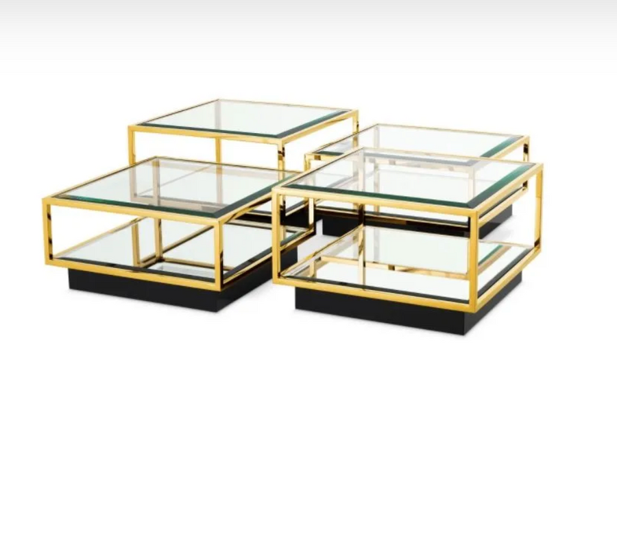 Eichholtz Tortona Coffee Table - Set of 4 - Gold