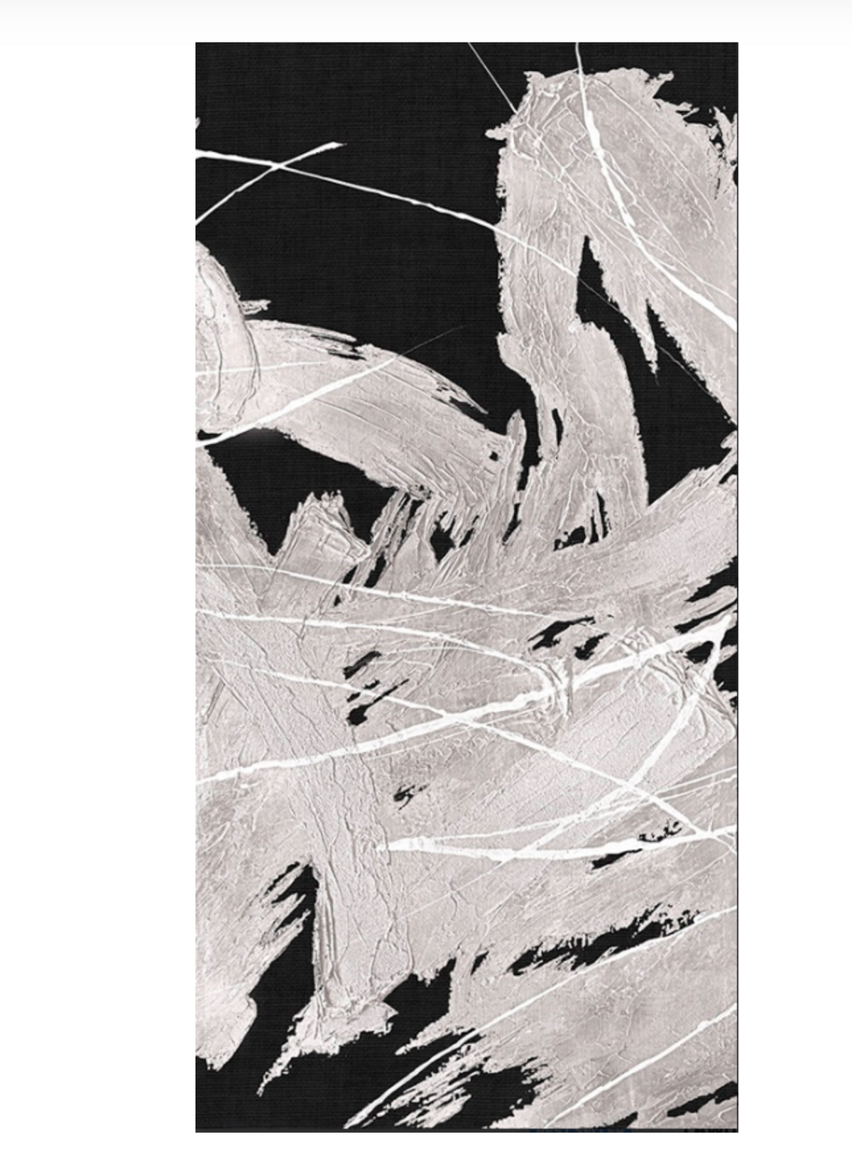 Black & Silvery Whirlwind 2 Framed Artwork