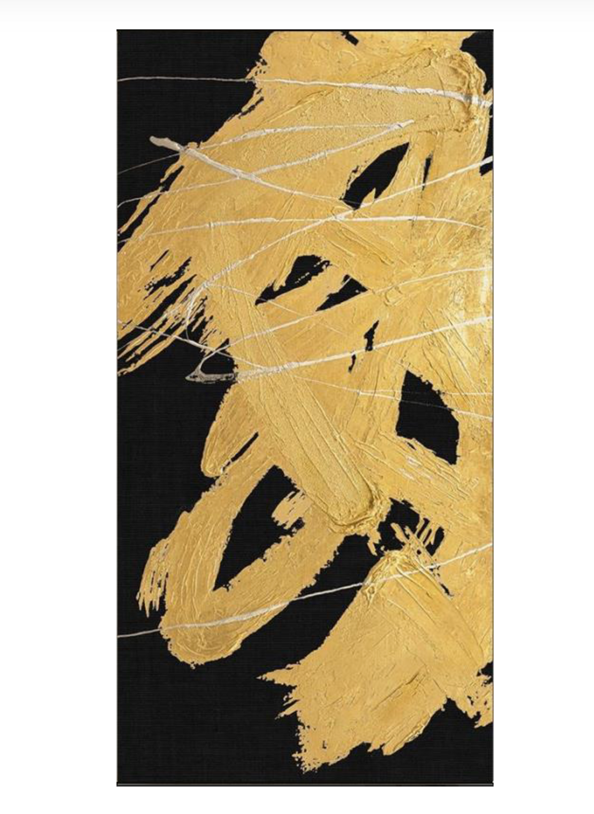 Black & Gold Whirlwind 1 Framed Art