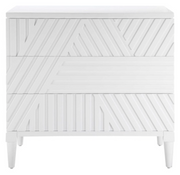 Colby 3 Drawer Chest White