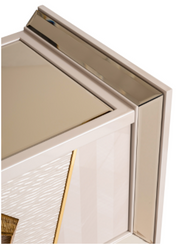 Shimmer Ivory Media Cabinet