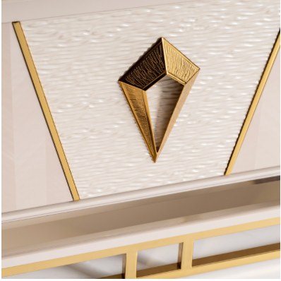 Shimmer Ivory Media Cabinet