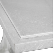 Big Sur Marble Top Console Table Matte White