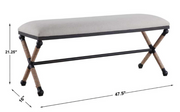 Firth Bench, Oatmeal Large
