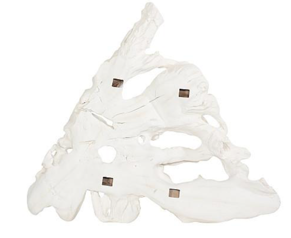 Contour Cast Root Triangle Wall Art, Faux Bleached