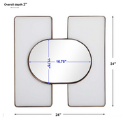 Embrace White & Gold Mirrors