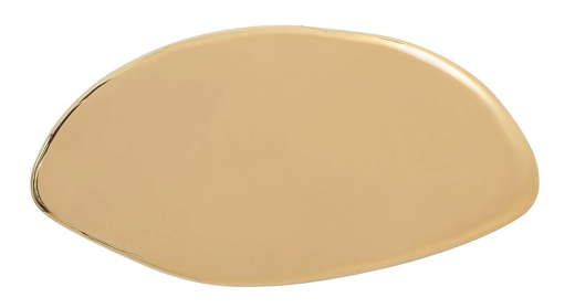 Gold Jelly Bean Wall Sculpture Medium