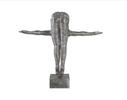 Diving Sculpture, Aluminum, Large