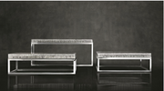 Bernhardt Square Arctic Acrylic Top Coffee Table