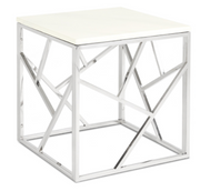 Carol Faux Marble Top Carole End Table