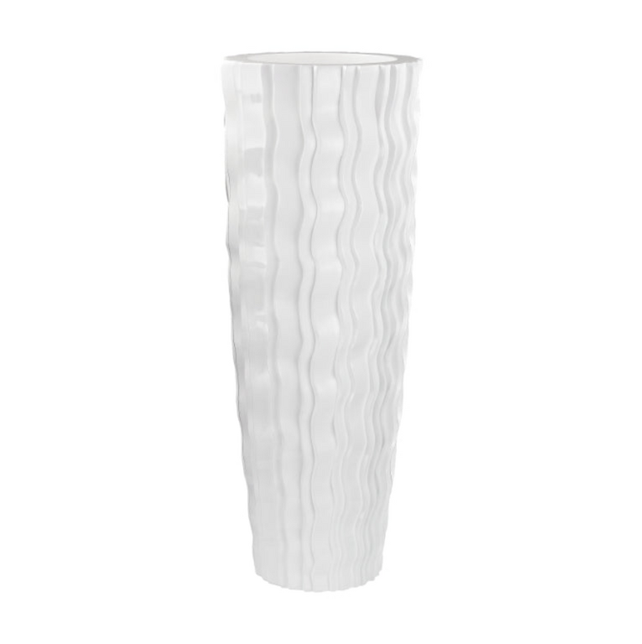White Large Ripple Vase