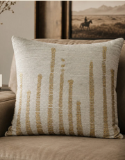 Addy Aqua Gold Foil Pillow