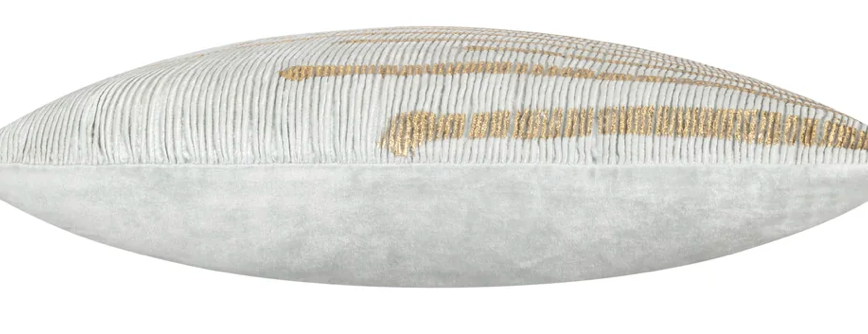Addy Aqua Gold Foil Pillow
