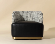 Balinda Black Swivel Lounge Chair