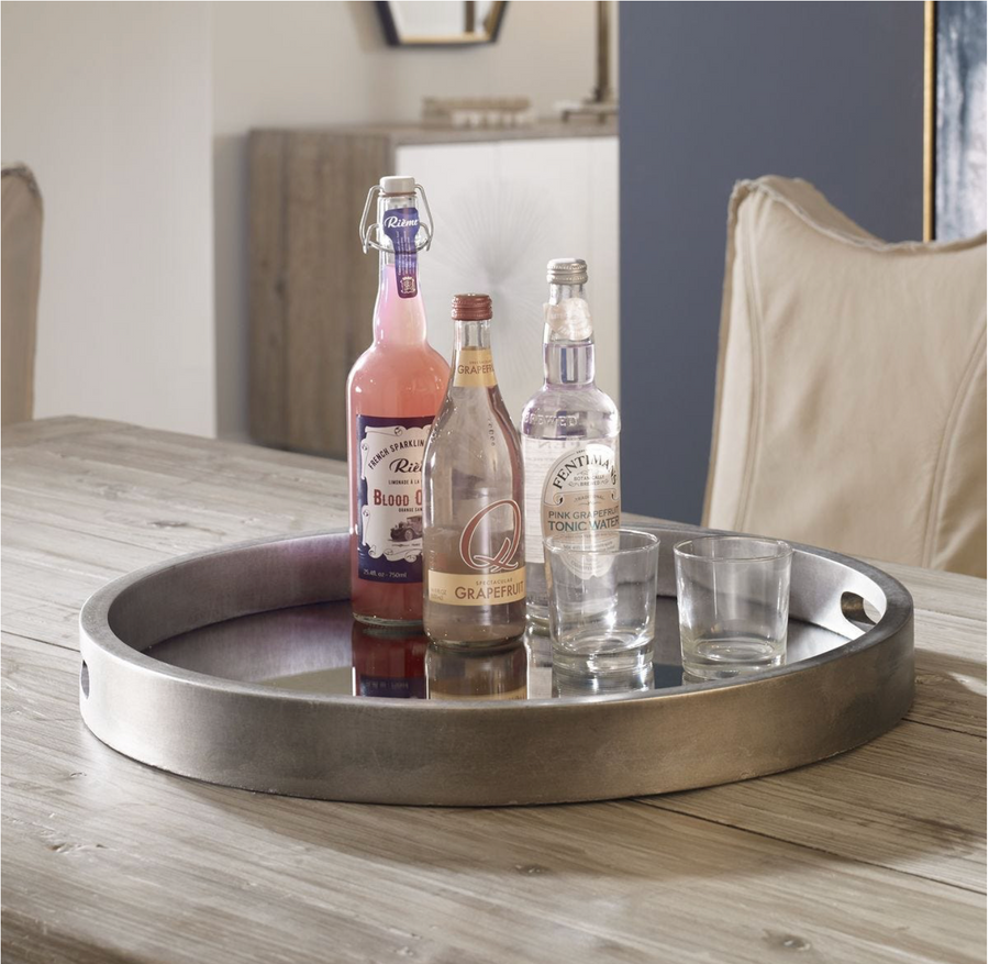 Bechet Tray Antique Silver
