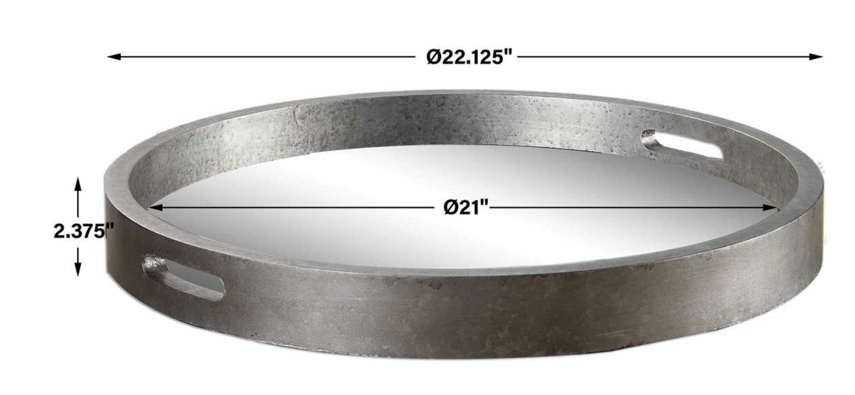 Bechet Tray Antique Silver