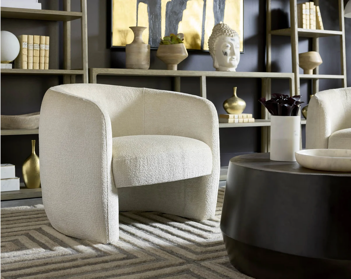 Mica Bergen Ivory Lounge Chair