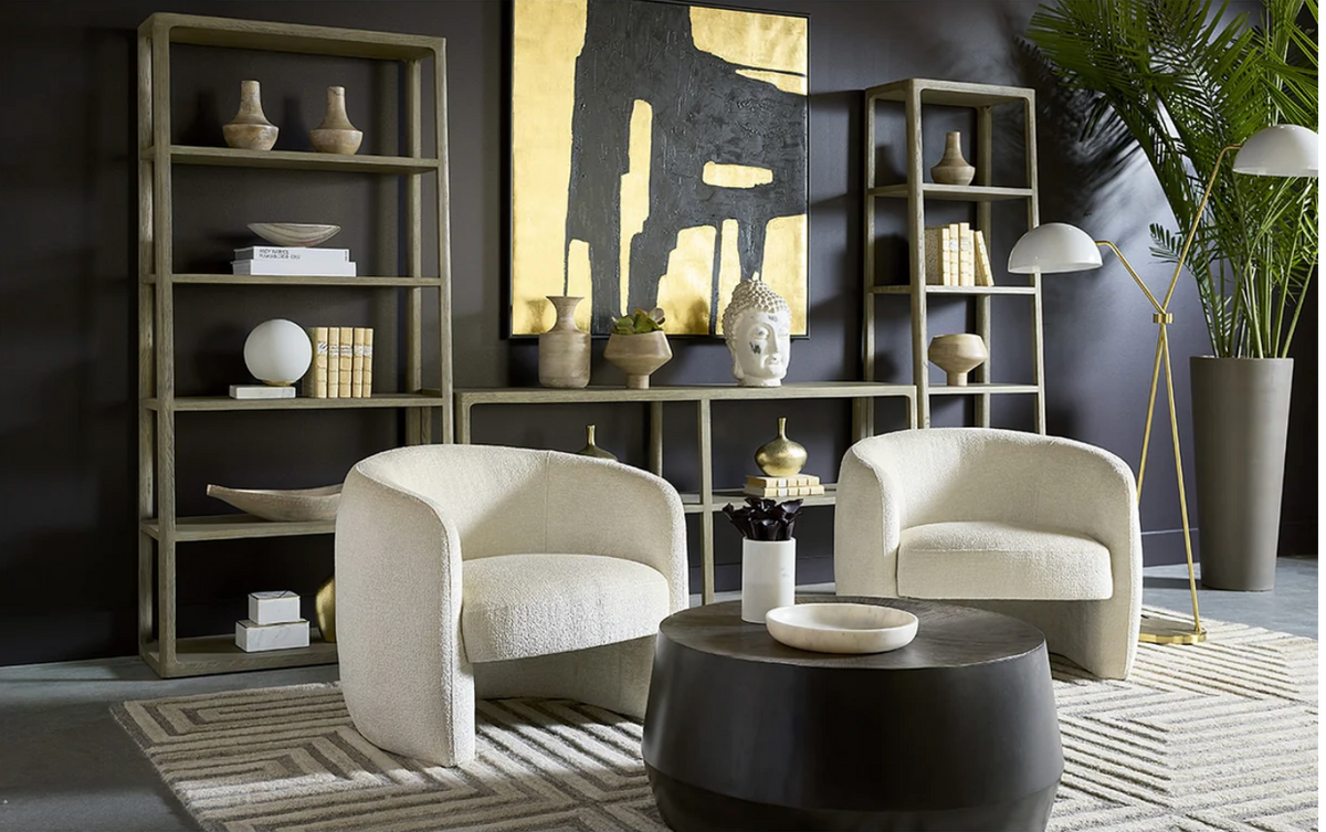 Mica Bergen Ivory Lounge Chair